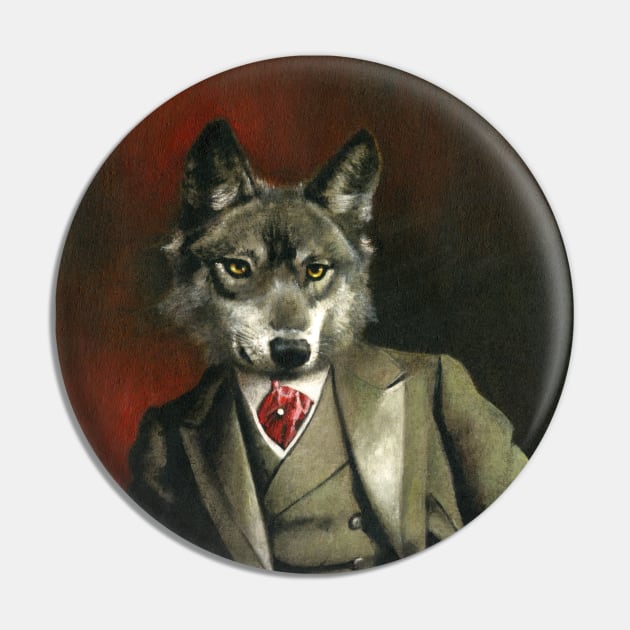 Victorian Mr Wolf Pin by mictomart