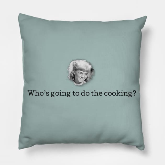 Who's Going to do the Cooking? Pillow by Neicey