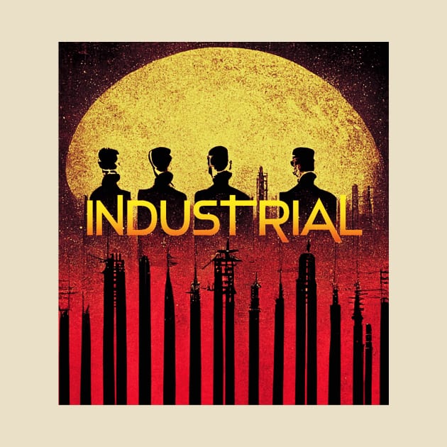 Retro Industrial Music by Edongski303 Teepublic Merch