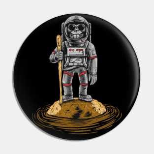 Send It To The Moon Ape In Space For Moass Pin