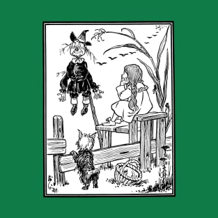 Vintage Wizard of Oz Dorothy Meets Scarecrow T-Shirt