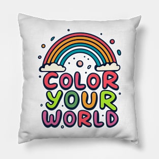 Color Your World Pillow