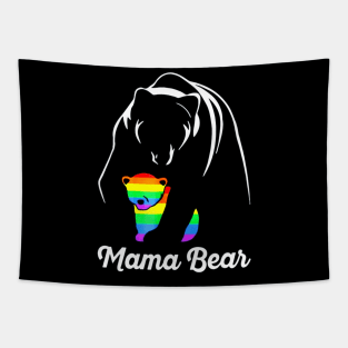 Mama Bear Love Homobisexual Baby Bear Costume Tapestry