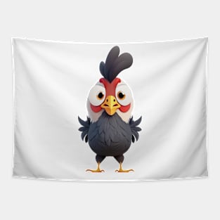 Rooster Cute Adorable Humorous Illustration Tapestry