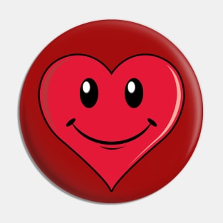 Heart Smiley Pin