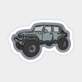 super adventure car Magnet