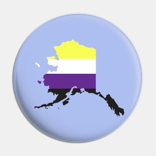 Alaska Non-Binary Pride Pin