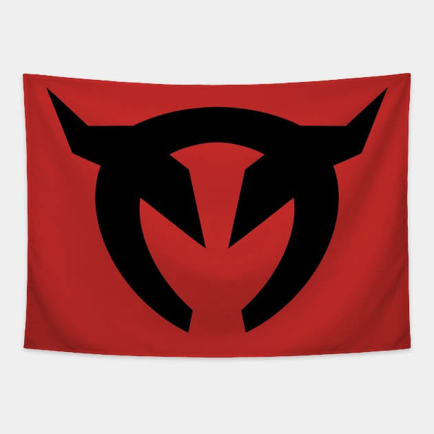 Devil Logo Simple Tapestry by KAOZ