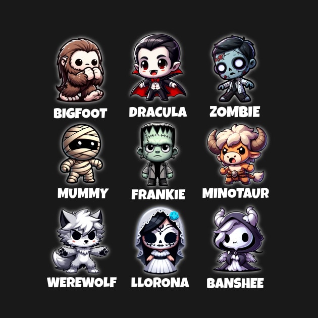 Chibi Monsters Club 9-Pack by Critter Chaos