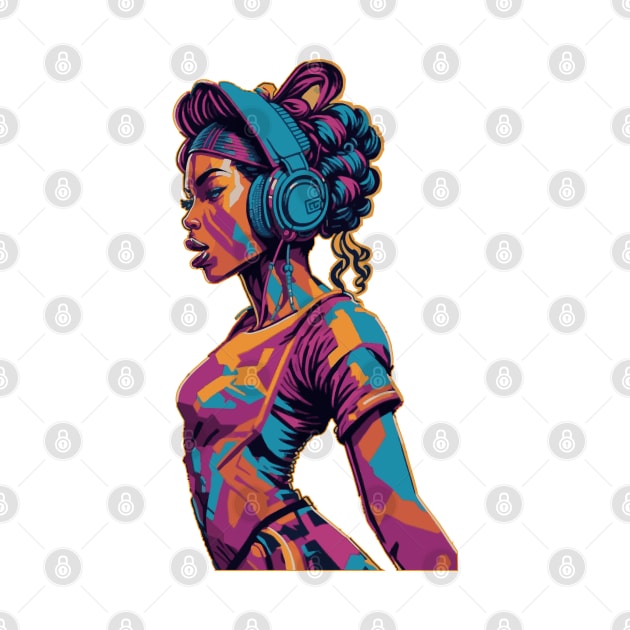 Girl with Headphones by VoluteVisuals