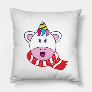 Christmas Unicorn Pillow