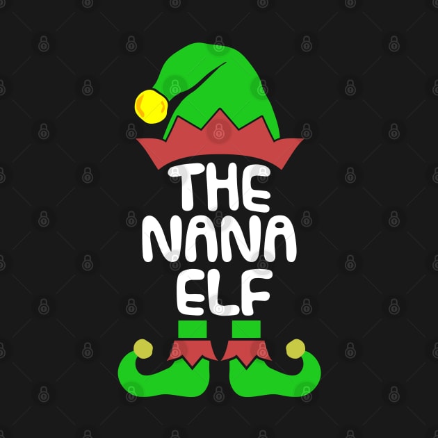 Nana Elf Matching Family Group Christmas Party Pajama by silvercoin