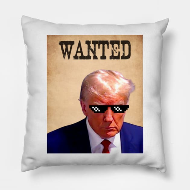 Trump Wanted Pillow by dankboyz