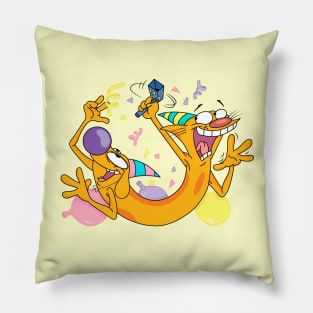 CatDog Birthday Pillow