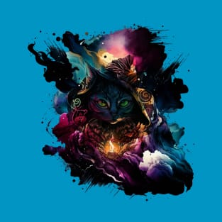 Cosmic Wizard Cat T-Shirt