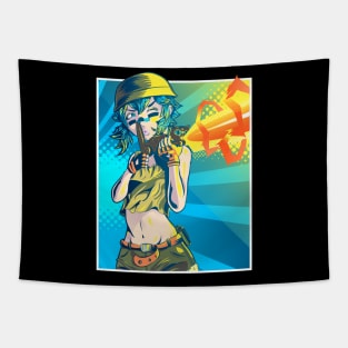 cat gun laser beams Tapestry