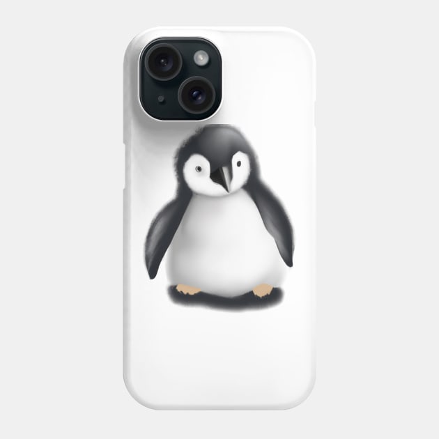 Cute Penguin Drawing Phone Case by Play Zoo