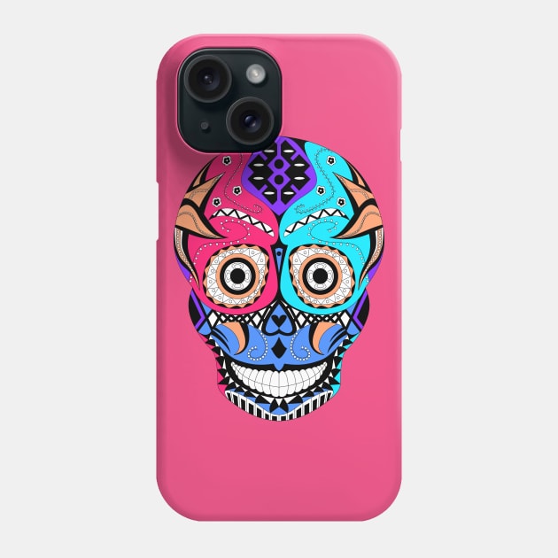mascaras y calaveras, skull and mask to protect Phone Case by jorge_lebeau