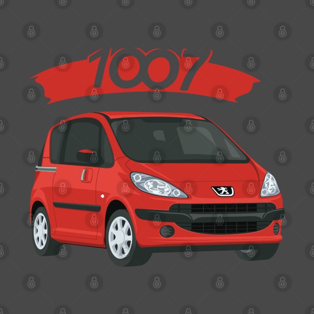 Peugeot 1007 car red by creative.z