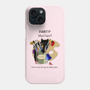 Paint Brush Kitten Phone Case