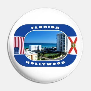 Florida, Hollywood City, USA Pin