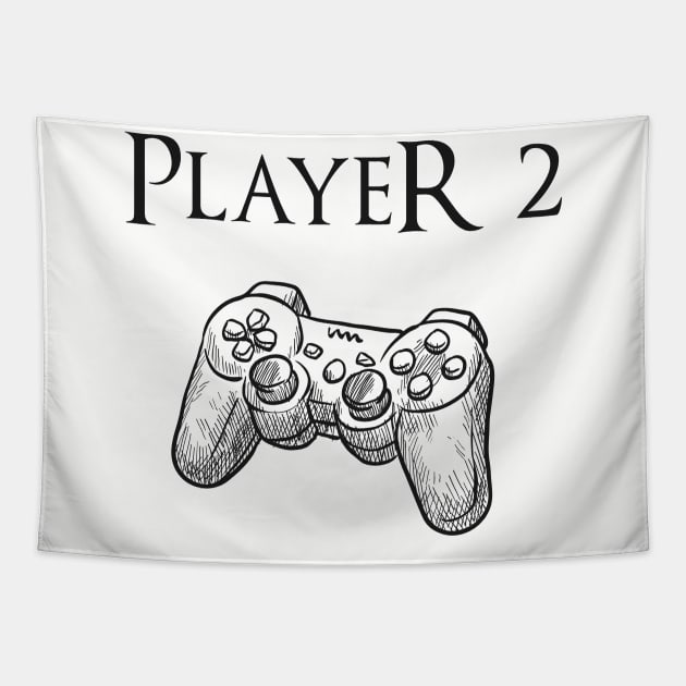 Father and son matching, Player 2 Player 2, Joypad, Controller, gaming Tapestry by GlossyArtTees