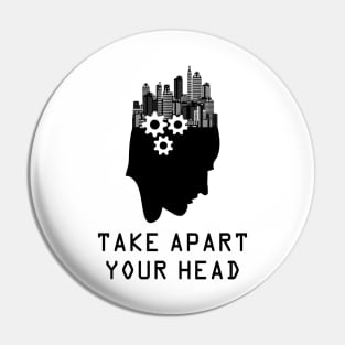 Brainstoorming Take Apart Your Head Pin