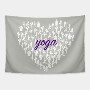 Yoga Heart Tapestry