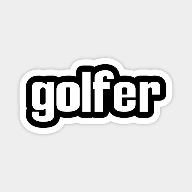 Golfer Golf Golfing Magnet by ProjectX23Red