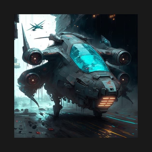Cyberpunk Jet by AICreateWorlds
