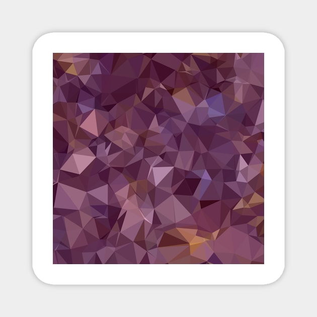 Antique Fuchsia Purple Abstract Low Polygon Background Magnet by retrovectors