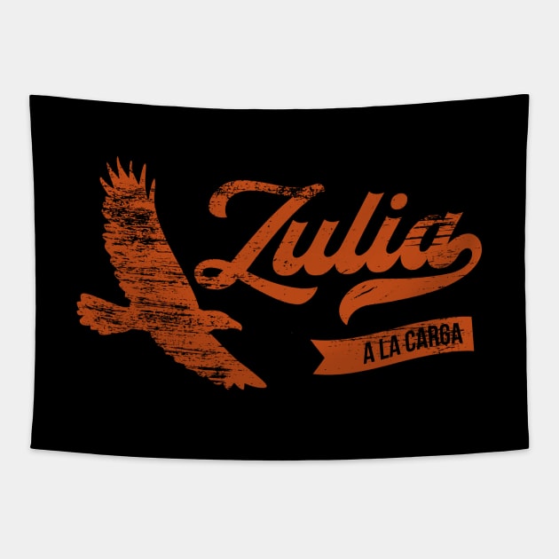 Aguilas Zulia (Orange Print) Tapestry by somosdelsur