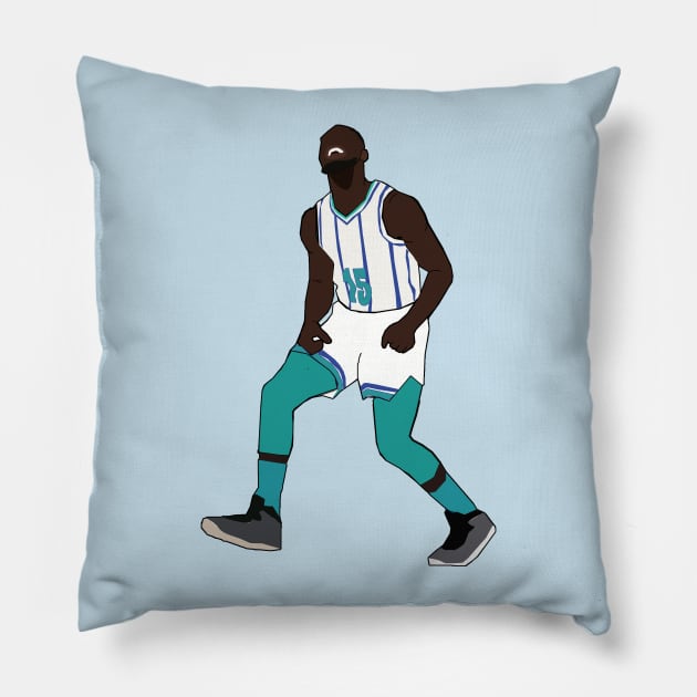 Kemba Walker - Charlotte Hornets Pillow by xavierjfong