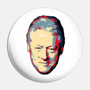 Bill Clinton Pop Art Pin