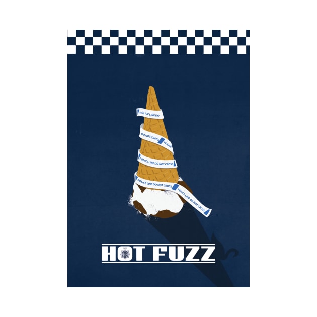 Hot Fuzz film print by Phil Shelly Creative
