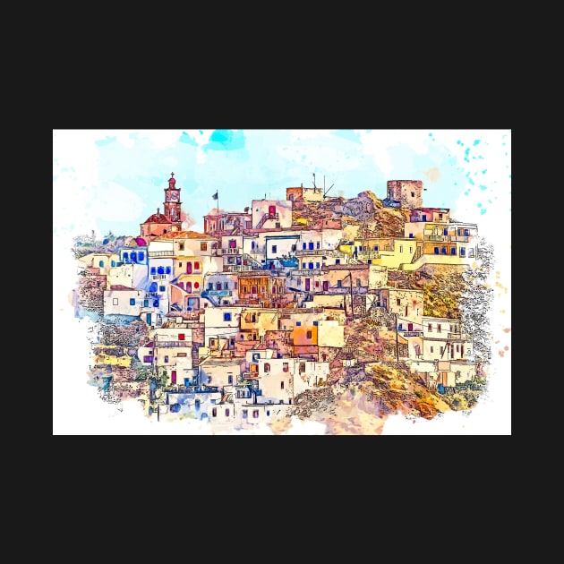 Greek Village by jngraphs