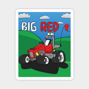 Big Red Truck Magnet