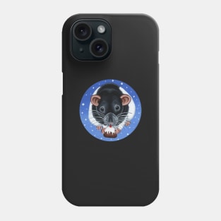 Black Hooded Rat Christmas Phone Case