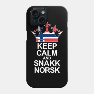 Keep Calm And Snakk Norsk (Norge) Phone Case