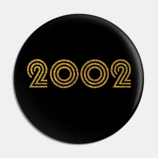 2002 Birth Year Glitter Effect Pin