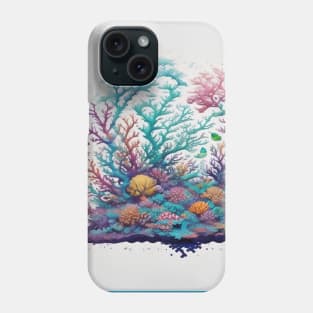 Underwater world coral reefs Phone Case