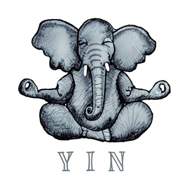 Yin Yoga Elephant by TomiTee