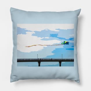 Chasing the Kite Pillow