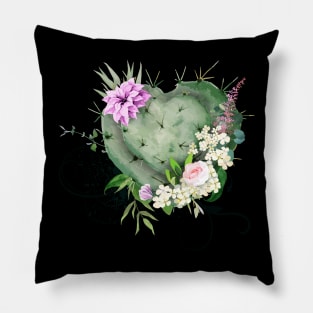 Heart Cactus Pillow