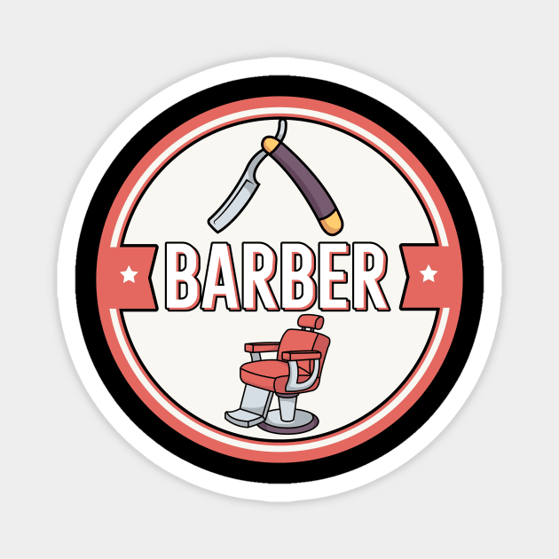 Barber Magnet by maxcode