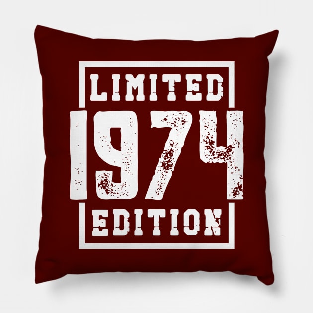 1974 Limited Edition Pillow by colorsplash