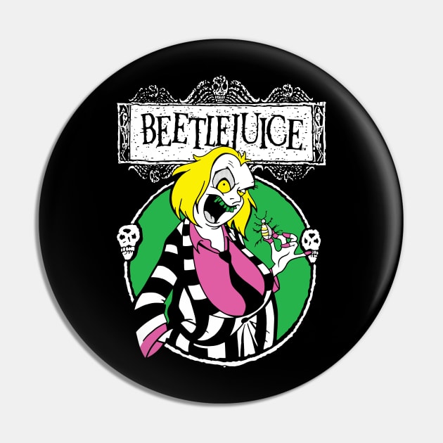 Beetlejuice Cartoon - Dark Pin by Chewbaccadoll