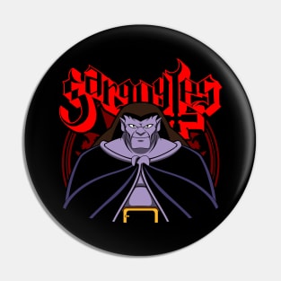 Gargoyle Metal 90's Retro Tv Cartoon Metal Band Parody Pin