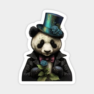 Panda wearing Top Hat Magnet