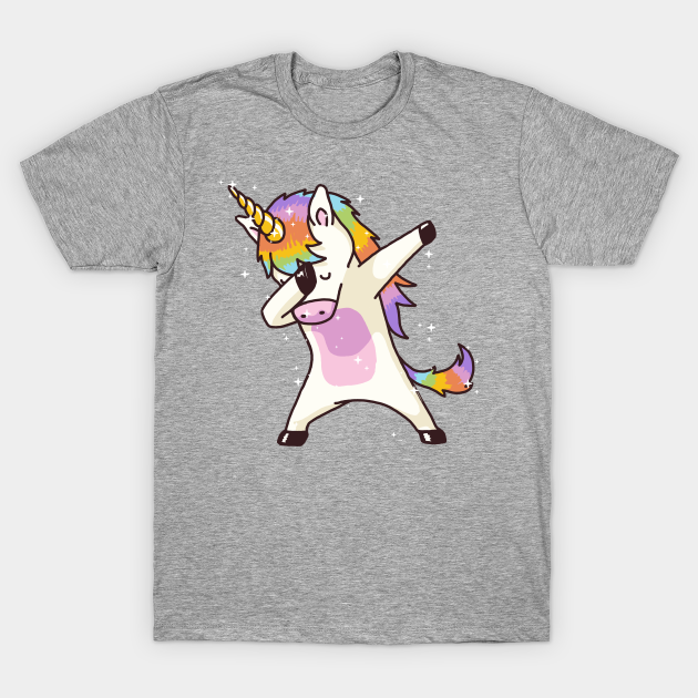 Dabbing Unicorn Shirt Dab Hip Hop Funny Magic - Unicorn - T-Shirt